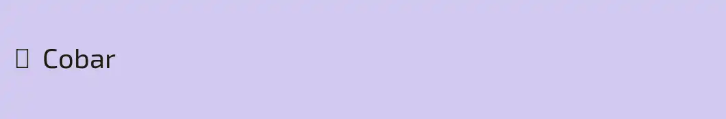 ⎯  Cobar